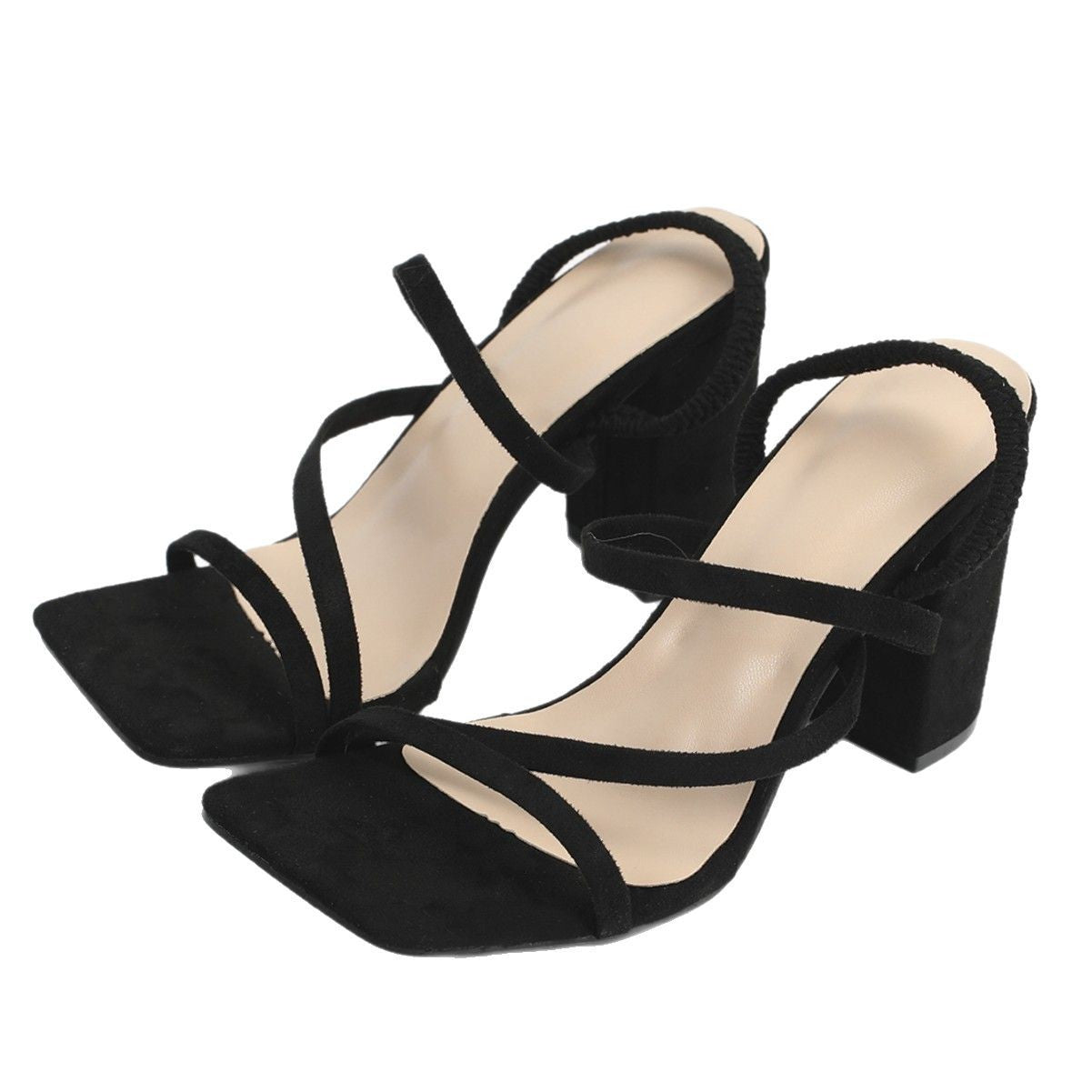 Cross Lace-up High-heeled Sandals Women