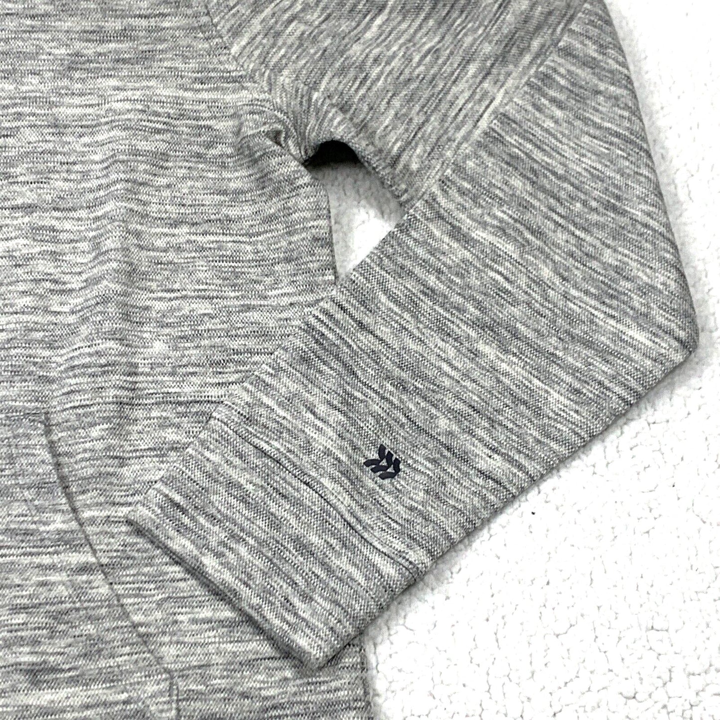 All In Motion Adult Small Gray Heather Pullover Elevated Collar Standard Fit