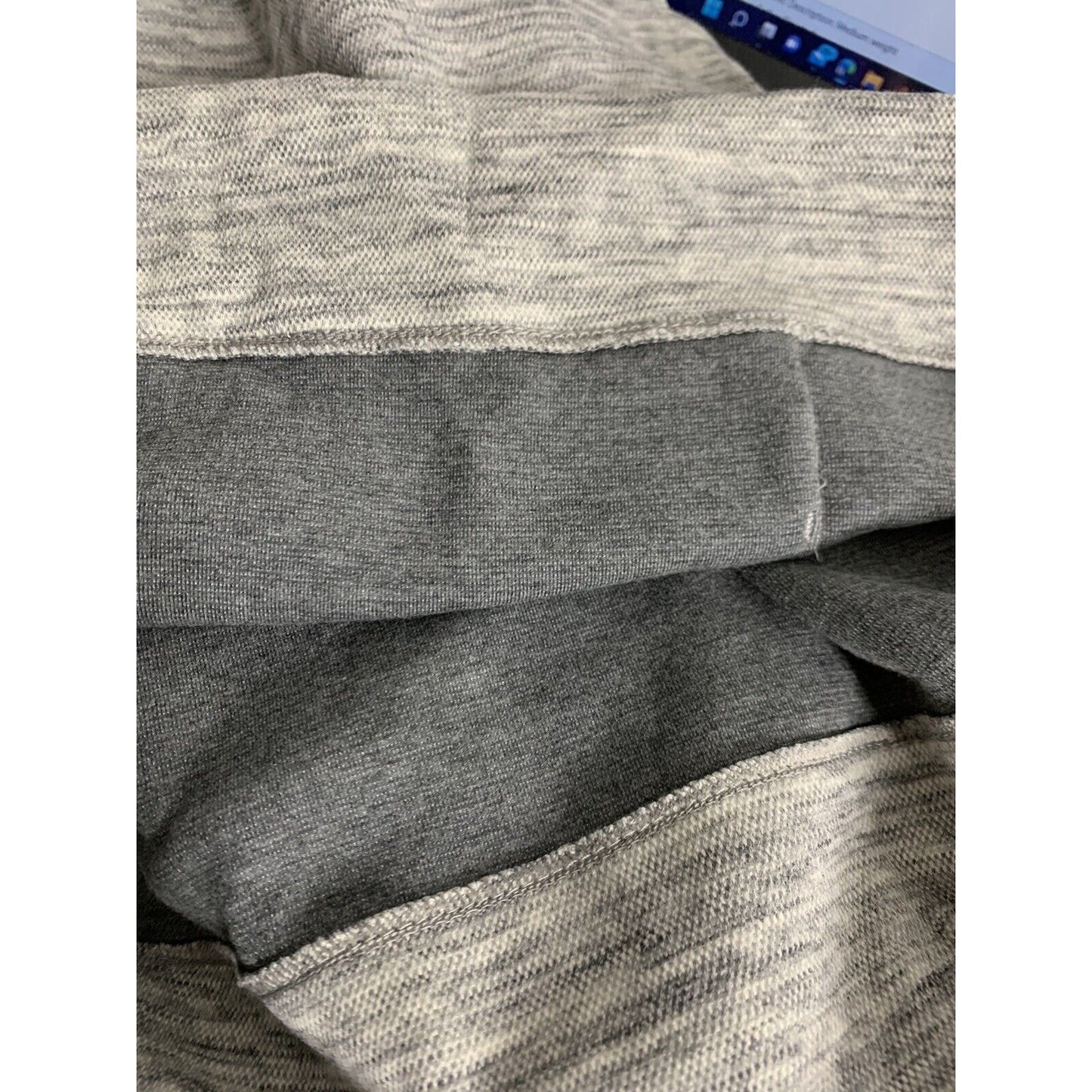 All In Motion Adult Small Gray Heather Pullover Elevated Collar Standard Fit