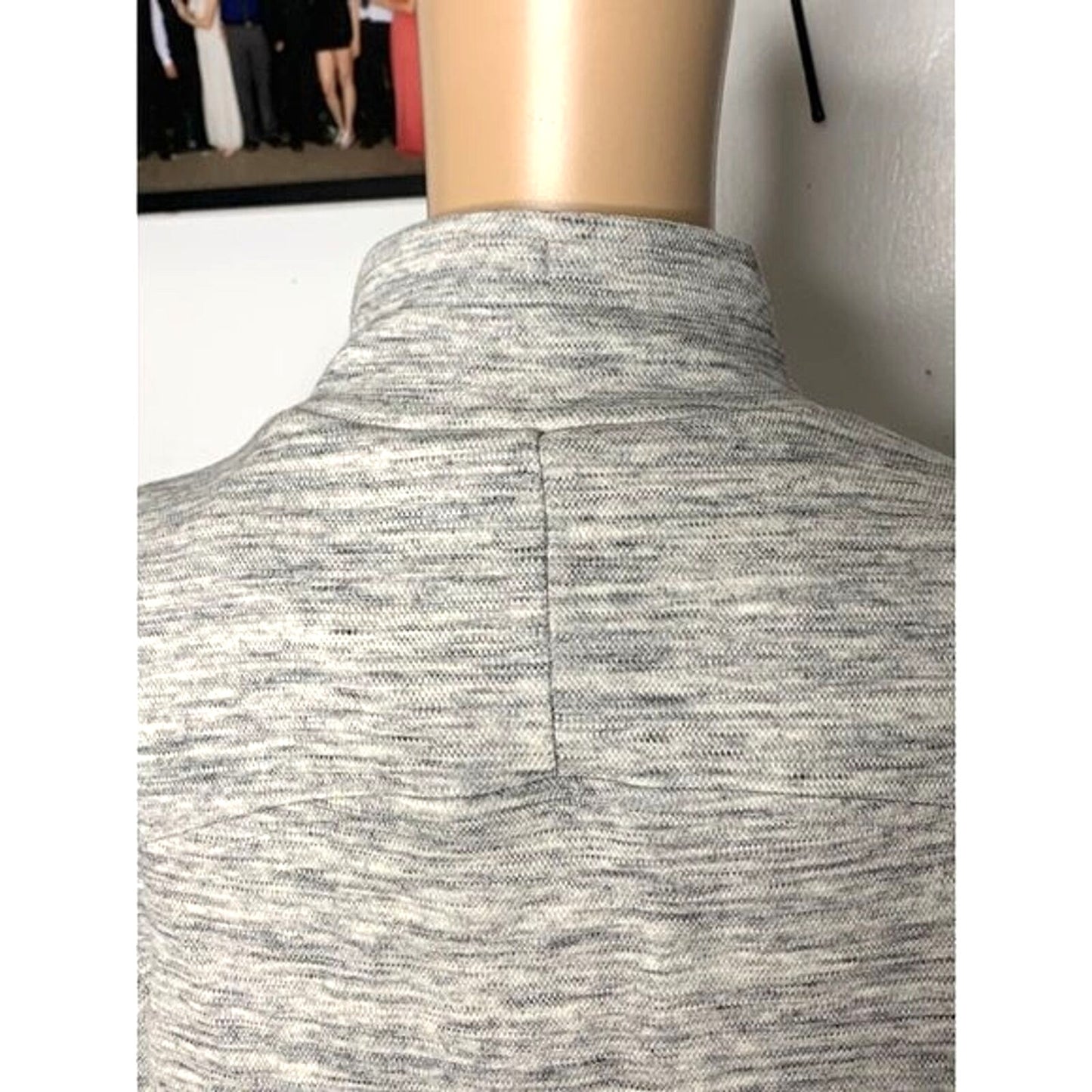 All In Motion Adult Small Gray Heather Pullover Elevated Collar Standard Fit